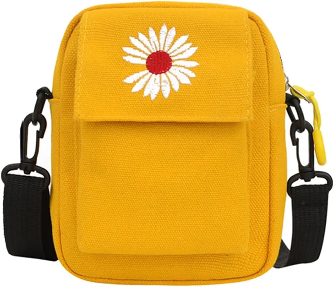 Zwenjuan Canvas Bag, Women's Shoulder Bag Handbag Shoulder Bag Female, Cross Shoulder Bags Women's Handbag Body Handbags for Women, Shoulder Bags (Yellow), yellow